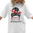 Baseball Mom Leopard Messy Bun Game Day Women T-Shirt Baseball Mom Leopard Messy Bun Game Day Women T-Shirt