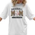 Baseball Mom Leopard Like a Normal But Louder And Prouder Women T-Shirt