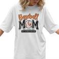 Baseball Mom Orange Varsity Baseball Mama Cute Mother's Day Women T-Shirt
