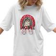 Baseball Mom Rainbow Boho Mommy Premium Women T-Shirt