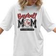 Baseball Mom Red Varsity Baseball Mama Cute Mother's Day Women T-Shirt Baseball Mom Red Varsity Baseball Mama Cute Mother's Day Women T-Shirt
