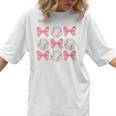 Baseball Mom Sister Tween Teen Girl Girly Pink Bow Preppy Premium Women T-Shirt Baseball Mom Sister Tween Teen Girl Girly Pink Bow Preppy Premium Women T-Shirt