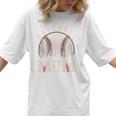 Baseball Mom Vintage Baseball Ball Mama Women T-Shirt