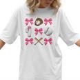 Baseball Nana Era Bows Baseball Mom Women Women T-Shirt