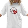 Bleached Custom Baseball Mom Number 7 Heart For Mom Women T-Shirt Bleached Custom Baseball Mom Number 7 Heart For Mom Women T-Shirt