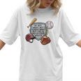 My Boy Might Not Always Swing Baseball Mom Premium Women T-Shirt