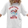 Calm Your Mitts Baseball Mom Mother's Day Softball Mom Premium Women T-Shirt