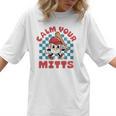 Calm Your Mitts Baseball Mom Sport Lover Women T-Shirt