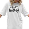 Crazy Baseball Lady Baseball Mom Sporty Humor Women T-Shirt Crazy Baseball Lady Baseball Mom Sporty Humor Women T-Shirt