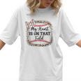 Cute Baseball Mom My Heart On That Field Sister Girl Toddler Women T-Shirt Cute Baseball Mom My Heart On That Field Sister Girl Toddler Women T-Shirt