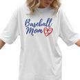 Cute Baseball Mom Heart Matching Mama Mother's Day Women's Women T-Shirt