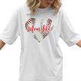 Cute Baseball Mom Heart Mother's Day Sport Mama Mom Life Women T-Shirt Cute Baseball Mom Heart Mother's Day Sport Mama Mom Life Women T-Shirt