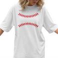 Cute Baseball Mom Laces Little League Women's Mother's Day Women T-Shirt