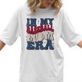 Groovy In My Baseball Mom Era Baseball Mama Mother's Day Women T-Shirt Groovy In My Baseball Mom Era Baseball Mama Mother's Day Women T-Shirt