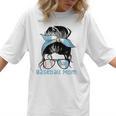 Guatemala Baseball Mom Messy Bun Women T-Shirt Guatemala Baseball Mom Messy Bun Women T-Shirt