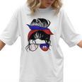 Haitian Baseball Mom Haiti Flag Baseball Girl Women T-Shirt