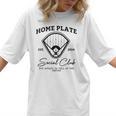 Home Plate Social Club Baseball Mom Women T-Shirt Home Plate Social Club Baseball Mom Women T-Shirt