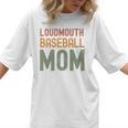 Loudmouth Baseball Mom Sports Cute Text Premium Women T-Shirt