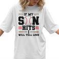 If My Son Hits I Will Yell Loud Baseball Mom Women T-Shirt If My Son Hits I Will Yell Loud Baseball Mom Women T-Shirt