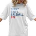 Sorry Can't Baseball Bye Baseball Mom Men Women Kids Premium Women T-Shirt