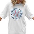 Spring 2024 Season Cute Baseball Mom All Day Everyday Women T-Shirt