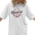 Vintage Baseball Mom Ballpark Momma Baseball Lover Women T-Shirt