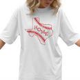 Vintage Texas State Map Home Baseball Lover Baseball Mom Women T-Shirt