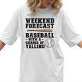 Weekend Forecast Baseball Baseball Mom Women T-Shirt