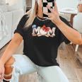 Ball Mom Bow Tie Baseball Mom Women T-Shirt