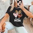 Ball Mom Football Baseball Mom Heart Women T-Shirt Ball Mom Football Baseball Mom Heart Women T-Shirt