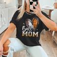Ball Mom Heart Basketball Baseball Mom Women T-Shirt Ball Mom Heart Basketball Baseball Mom Women T-Shirt
