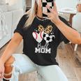 Ball Mom Soccer Baseball Mom Heart Women T-Shirt