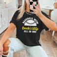 Baseball Mom Coach's Wife All In One Sports Player Coach Women T-Shirt Baseball Mom Coach's Wife All In One Sports Player Coach Women T-Shirt