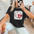 Bleached Custom Baseball Mom Number 66 Heart For Mom Women T-Shirt Bleached Custom Baseball Mom Number 66 Heart For Mom Women T-Shirt
