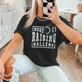 Busy Raising Ballers Graphic For Baseball Moms Women T-Shirt Busy Raising Ballers Graphic For Baseball Moms Women T-Shirt