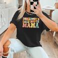Groovy Somebody's Loud Mouth Mama Baseball Mom Mother's Day Women T-Shirt Groovy Somebody's Loud Mouth Mama Baseball Mom Mother's Day Women T-Shirt