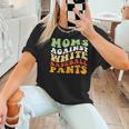 Moms Against Baseball Pants Retro Baseball Mom Women T-Shirt Moms Against Baseball Pants Retro Baseball Mom Women T-Shirt
