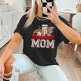 Retro Coffee Baseball Mama Mother's Day Baseball Mom Women T-Shirt
