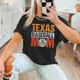 Texas Baseball Mom Design Baseball Player And Baseball Women T-Shirt Texas Baseball Mom Design Baseball Player And Baseball Women T-Shirt
