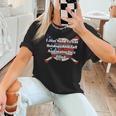 Umpire And Hotdogs 4th July Baseball Moms Women T-Shirt