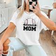 American Flag Patriotic Game Day Baseball Mom Women T-Shirt American Flag Patriotic Game Day Baseball Mom Women T-Shirt