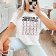 Baseball Mom Alphabet Women T-Shirt Baseball Mom Alphabet Women T-Shirt