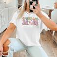 Baseball Mom Bleached Messy Bun Game Day Women T-Shirt Baseball Mom Bleached Messy Bun Game Day Women T-Shirt