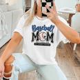 Baseball Mom Blue Varsity Baseball Mama Cute Mother's Day Women T-Shirt Baseball Mom Blue Varsity Baseball Mama Cute Mother's Day Women T-Shirt
