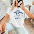 In My Baseball Mom Era Retro Game Day Mama Groovy Season Raglan Baseball Tee Women T-Shirt