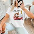 Baseball Mom Hot Mess Always Stressed Baseball Mama Women T-Shirt
