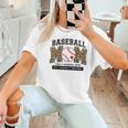 Baseball Mom Leopard Like a Normal But Louder And Prouder Women T-Shirt