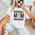 Baseball Mom Not Like a Normal Mom Baseball Mama Women T-Shirt