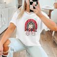 Baseball Mom Rainbow Boho Mommy Premium Women T-Shirt