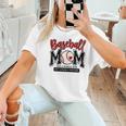 Baseball Mom Red Varsity Baseball Mama Cute Mother's Day Women T-Shirt Baseball Mom Red Varsity Baseball Mama Cute Mother's Day Women T-Shirt